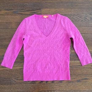💓 100% cashmere gorgeous sweater pink sz M